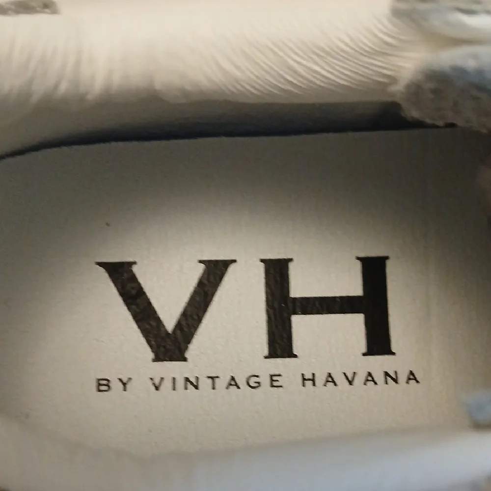 Vintage Havana White & Gray Glitter Star Sneakers 8.5 "Gail" - Picture 3 of 5